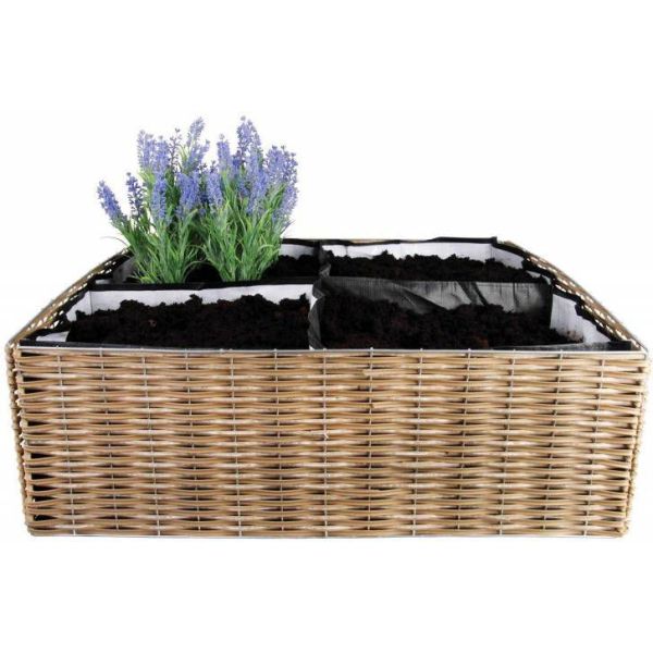 Carré potager aspect osier 70L