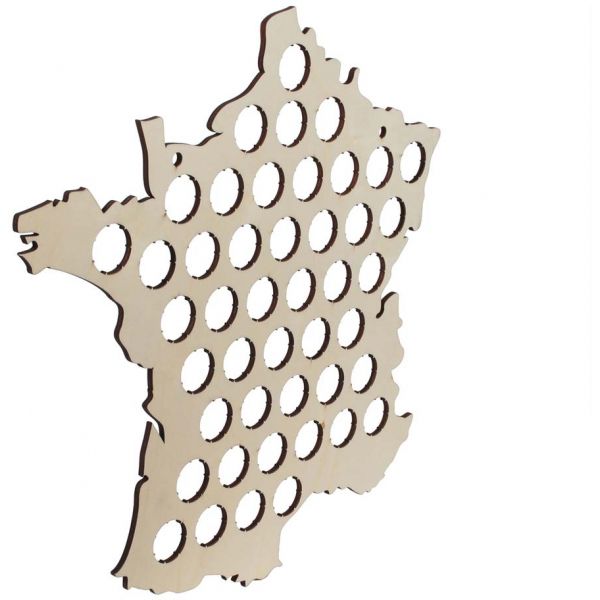 Carte de France capsules de bières à collectionner - CMP-2579