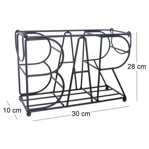 Casier à bouteilles en fer Bar - SIL