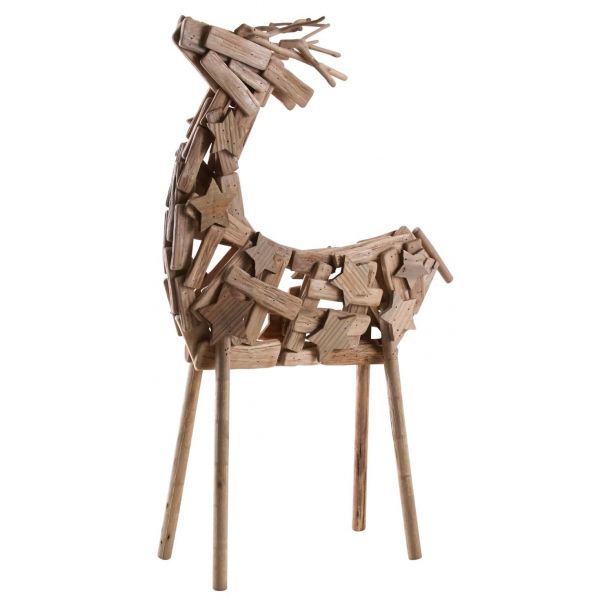 Cerf en bois flotté