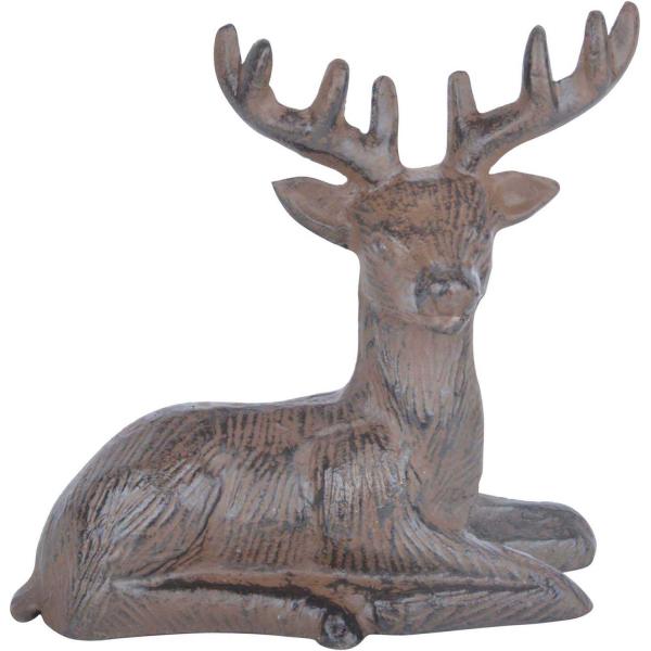 Cerf couché décoratif en fonte - ESSCHERT DESIGN