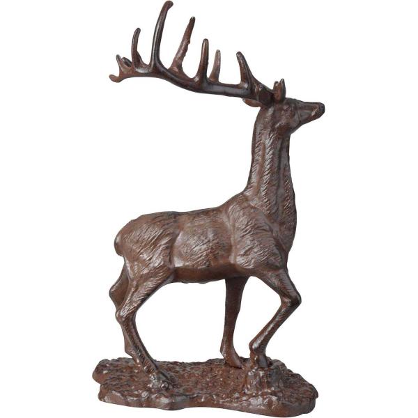 Cerf décoratif en fonte 20 x 13 x 32 cm