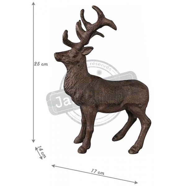 Cerf en fonte 25 cm - AUB-3359