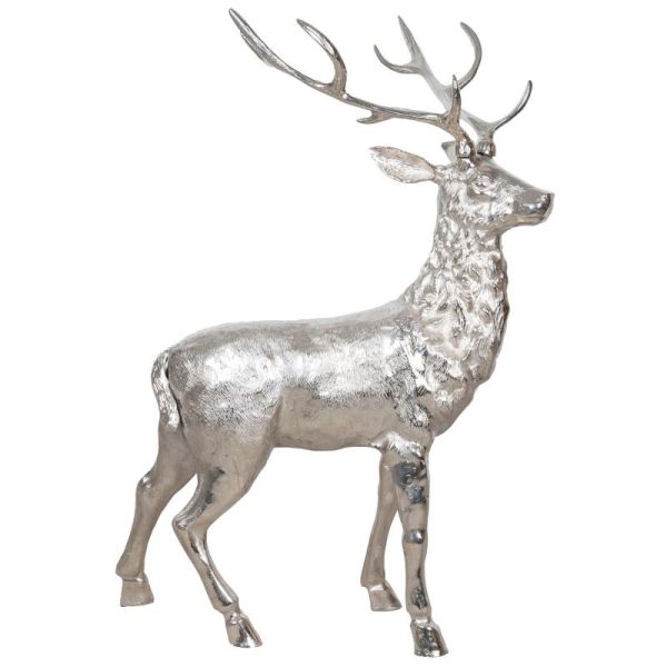 Très grand Cerf sur pied en aluminium - AUB-6962