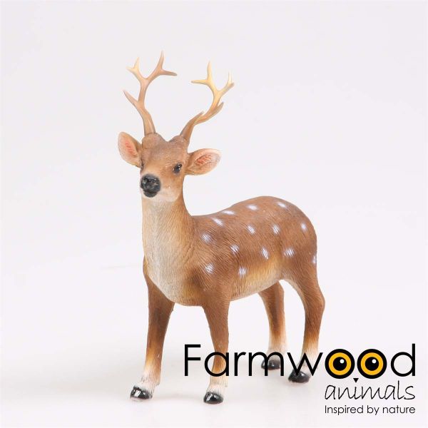 Cerf à pois en résine - Farmwood animals