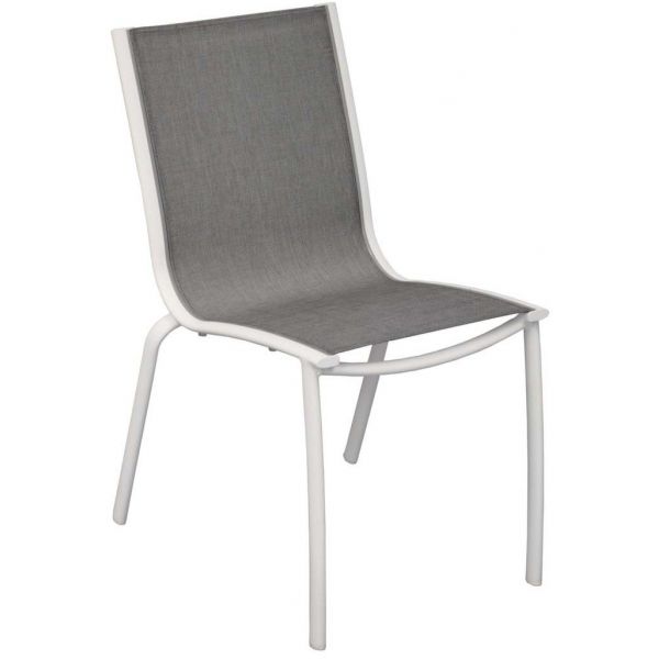 Chaise aluminium textilène Linea (Lot de 2) - PROLOISIRS