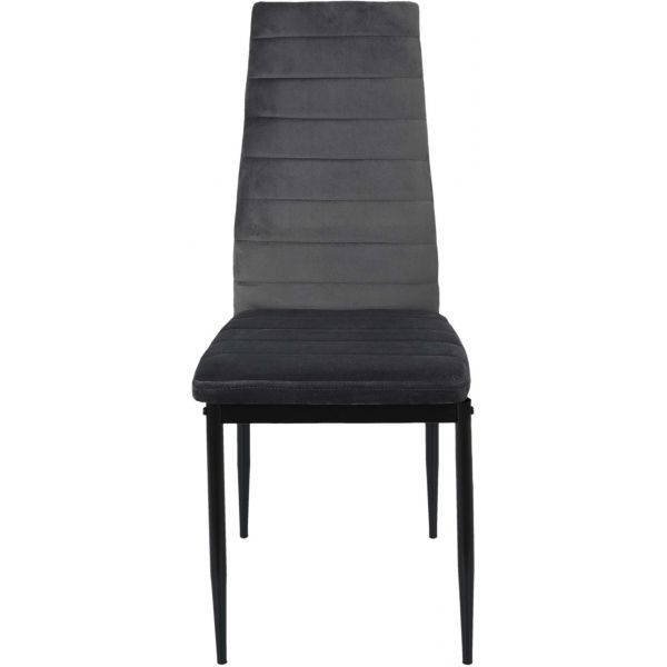Chaise assise en velours Victor - THE HOME DECO FACTORY
