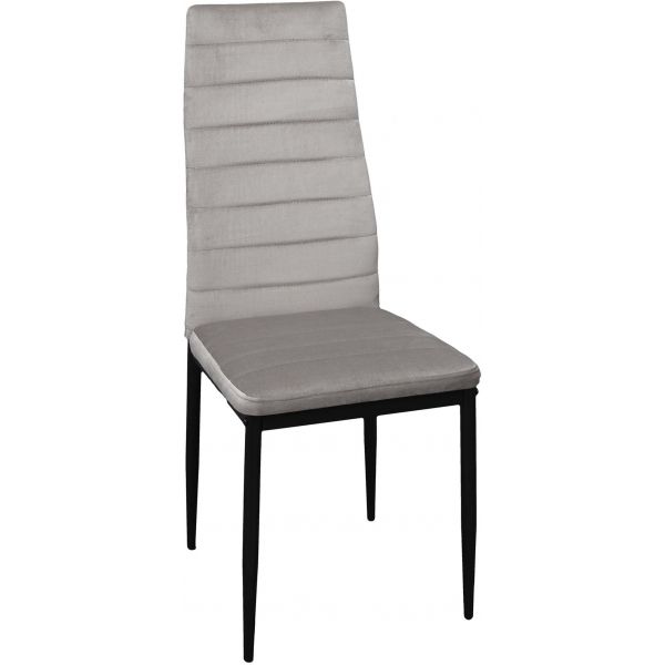 Chaise assise en velours Victor