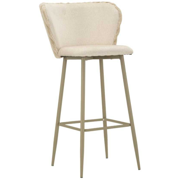 Chaise de bar en tissu et métal Alaska (Lot de 2) - 199