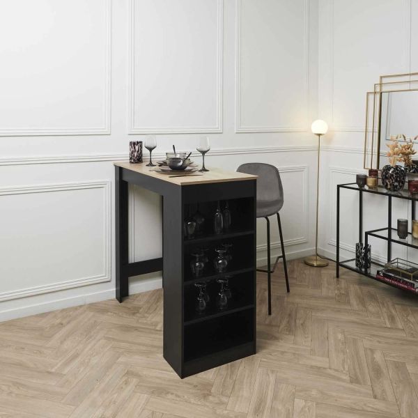 Chaise de bar en velours côtelé Giulia gris (Lot de 2) - 5