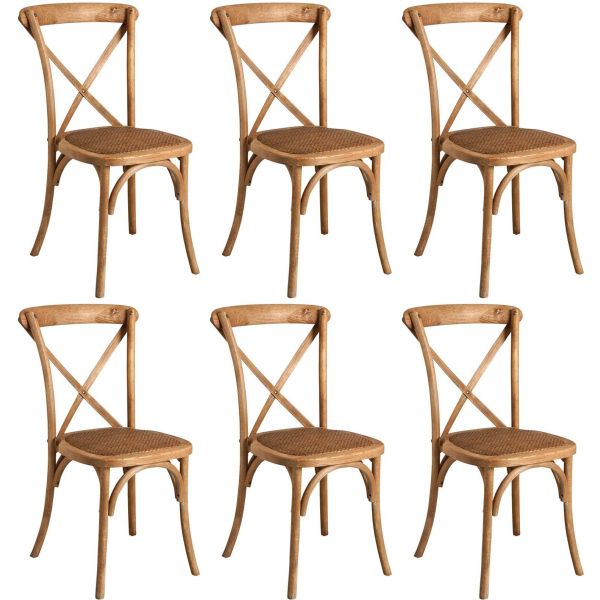 Chaise bistro en orme empilable