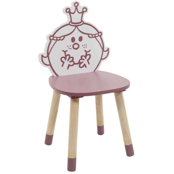 Chaise en bois pour enfant Monsieur madame