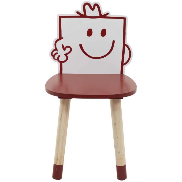 Chaise en bois pour enfant Monsieur madame - CMP-4658