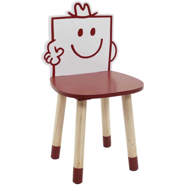 Chaise en bois pour enfant Monsieur madame