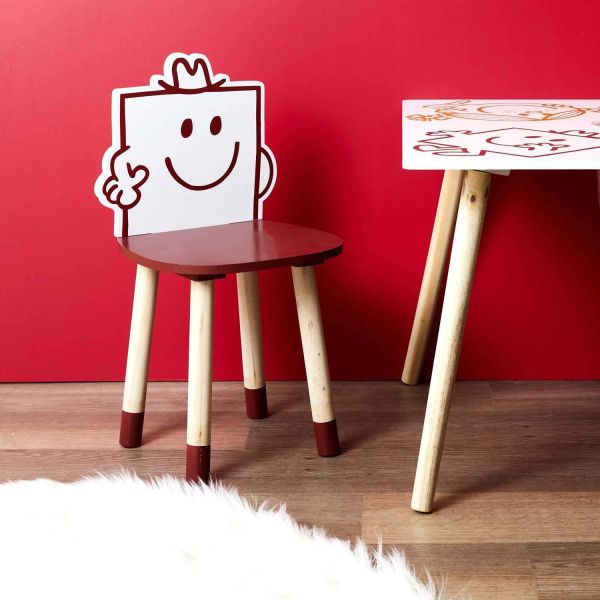 Chaise en bois pour enfant Monsieur madame - MONSIEUR MADAME