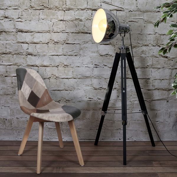 Chaise en bois de hêtre et polypropylène Patchwork (Lot de 2) - 8