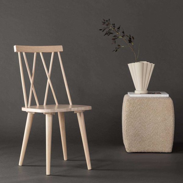 Chaise en bois d'hévéa Mariette - VENTURE HOME