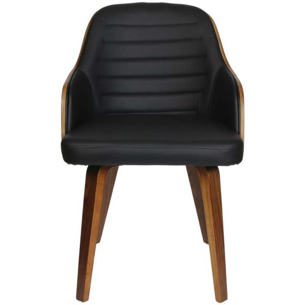 Chaise en bois et polyuréthane Nash - CMP-2292