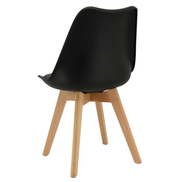 Chaise coussin en polypropylène et bois de hêtre - AUBRY GASPARD