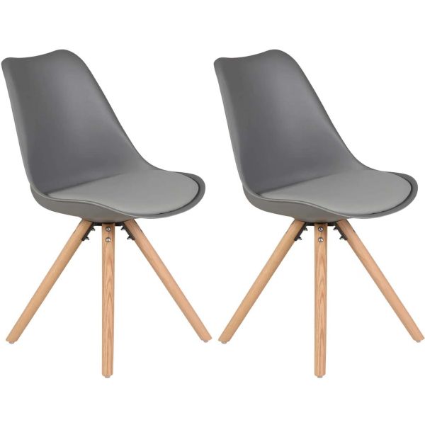Chaise design Cross (Lot de 2)