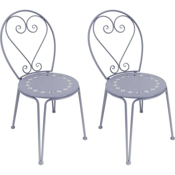 Chaise détente en fer Belle Époque