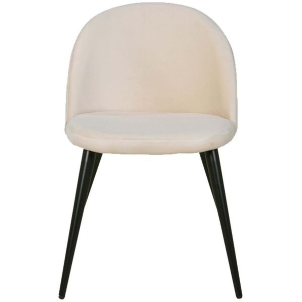 Chaise avec dossier matelassé Velvet (Lot de 2) - 199