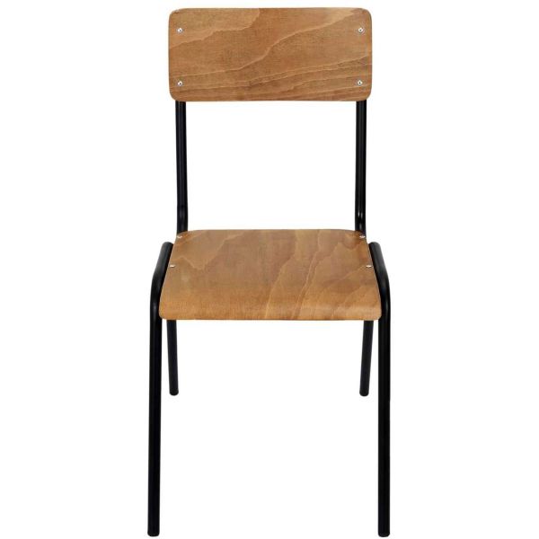 Chaise écolier en bois (Lot de 2) - CMP-5057
