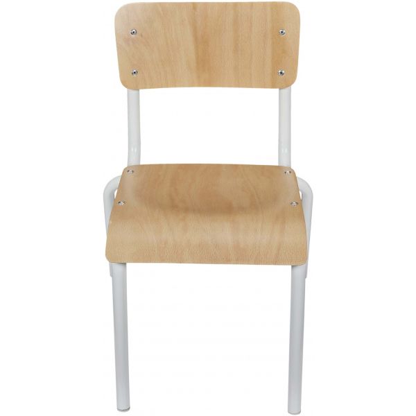 Chaise écolier pour enfant en bois et métal - CMP-3073