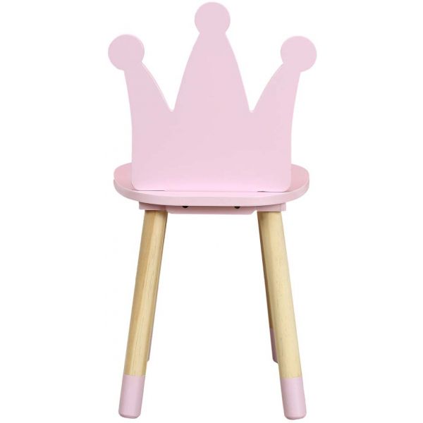 Chaise enfant en bois couronne - 22,90