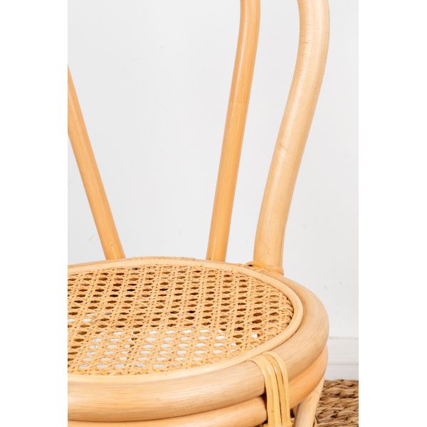 Chaise enfant en rotin naturel et cannage Bogiwo - 74,90