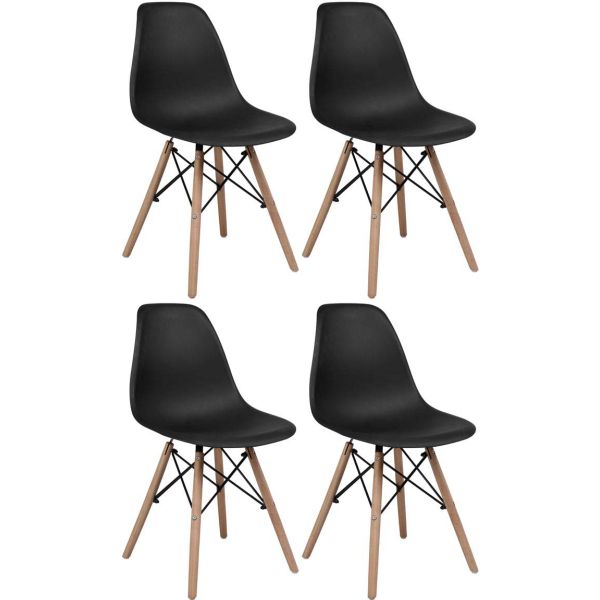 Chaise ergonomique en polycarbonate Nordik (lot de 4)