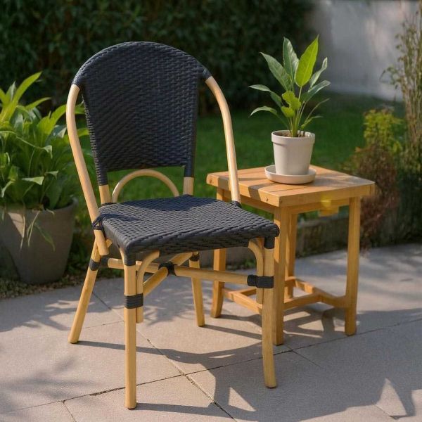 Chaise d'extérieur en rotin et résine - AUBRY GASPARD