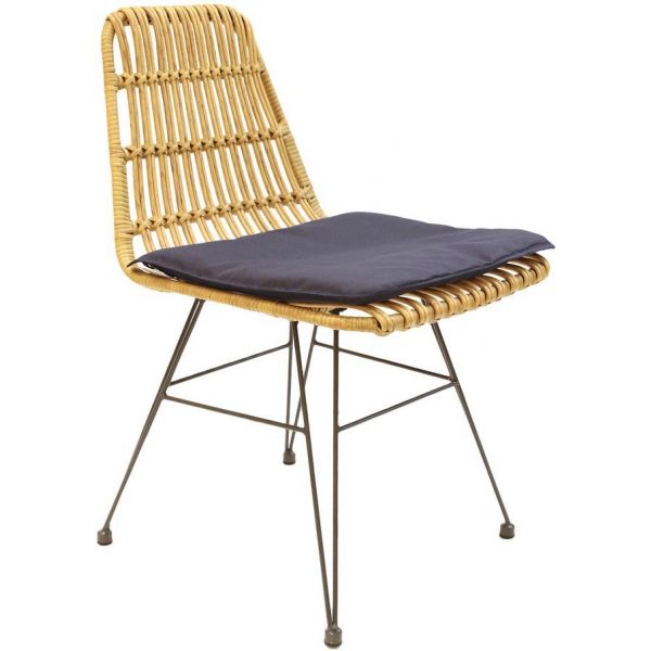 Chaise intérieure extérieure avec galette Surabaya