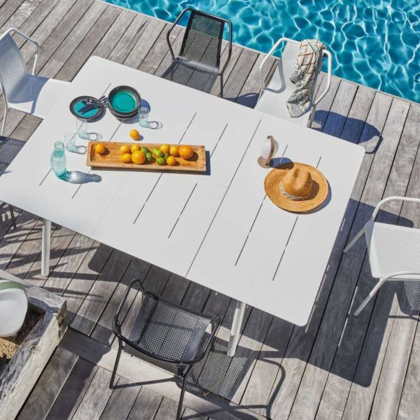 Chaise de jardin empilable en aluminium Bari - PROLOISIRS