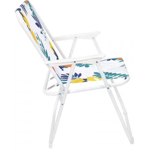 Chaise de jardin pliante en acier et tissu - CMP-3846