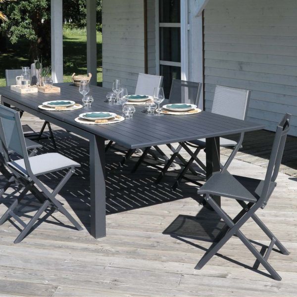 Chaise jardin pliante en aluminium Thema - Alizé