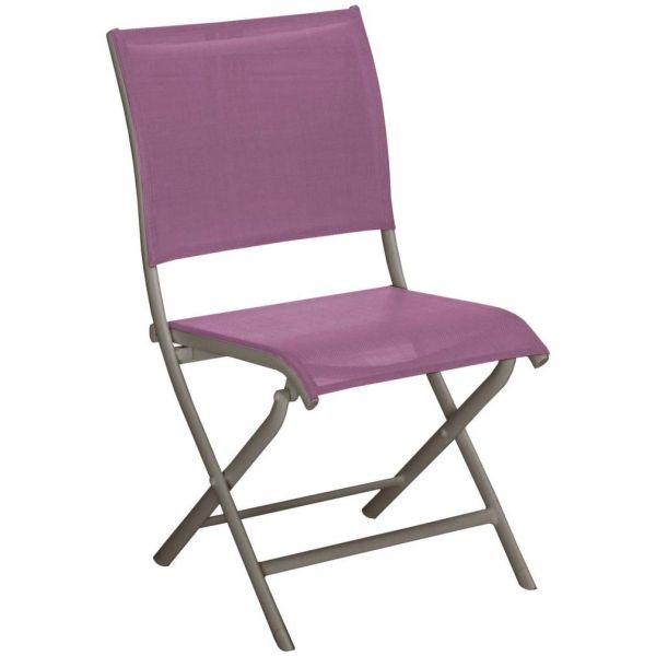Chaise jardin pliante en aluminium Elegance