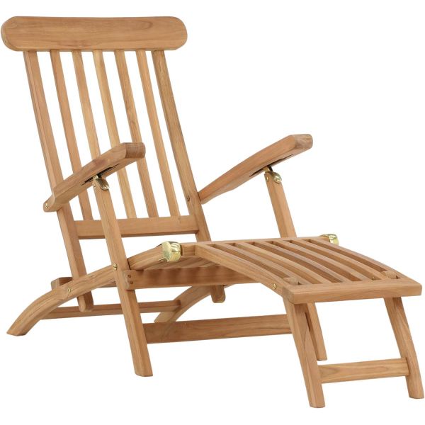 Chaise longue de jardin en Teck Kenya