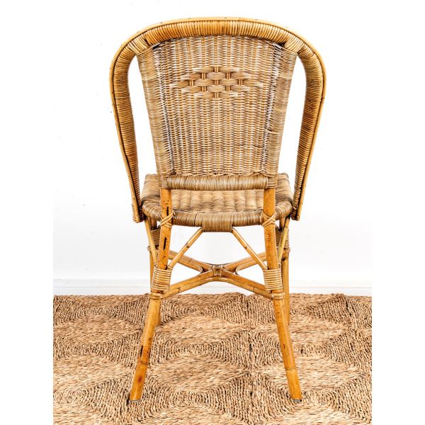 Chaise en manau et moelle de rotin - 6