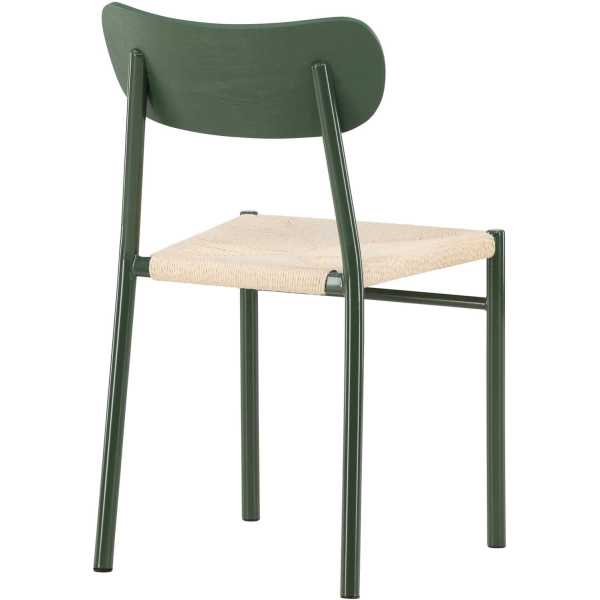 Chaise en métal et corde synthétique Polly (Lot de 2) - 5