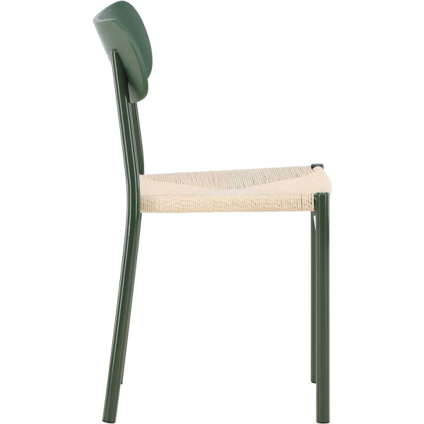 Chaise en métal et corde synthétique Polly (Lot de 2) - 6