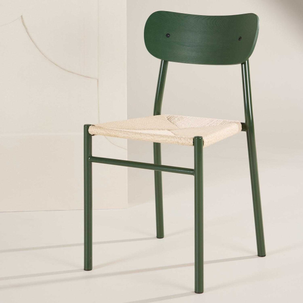 Chaise en métal et corde synthétique Polly (Lot de 2) - VENTURE HOME