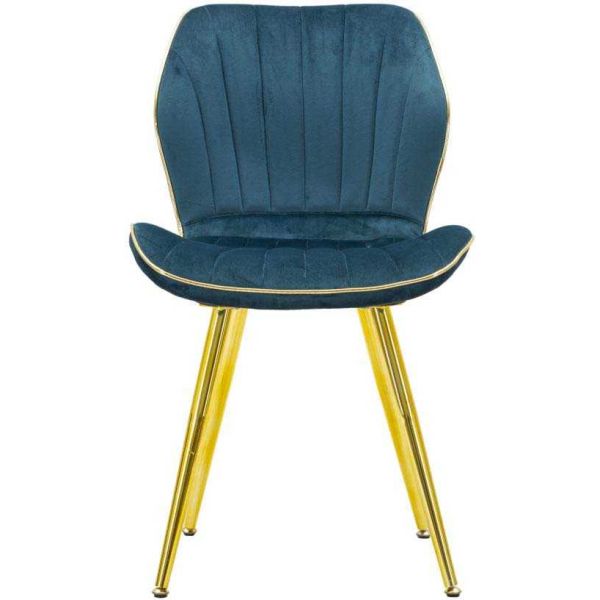 Chaise en métal doré et tissu Space (Lot de 2) - 199