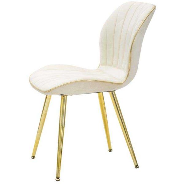 Chaise en métal doré et tissu Space (Lot de 2) - 199