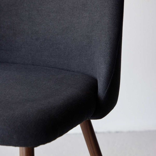 Chaise en métal et tissu Night (Lot de 2) - 7