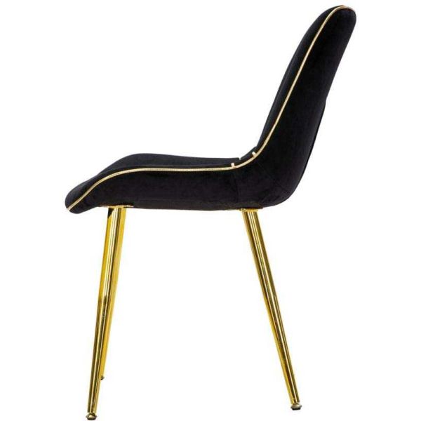 Chaise en métal et tissu Paris (Lot de 2) - 6