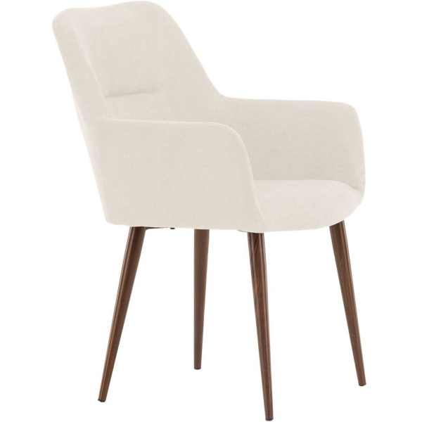 Chaise en métal et tissu Tomorrow (Lot de 2) - VEN-1099