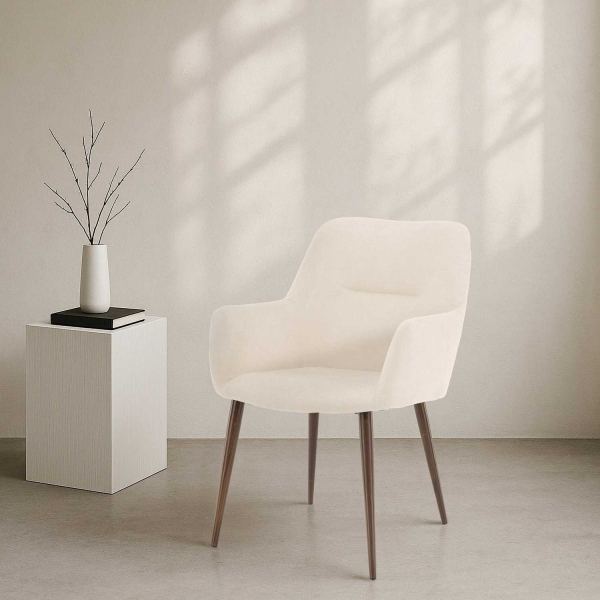 Chaise en métal et tissu Tomorrow (Lot de 2) - VENTURE HOME