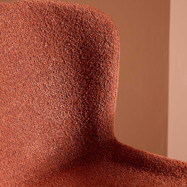 Chaise en métal et tissu bouclette Modesto (Lot de 2) - 8