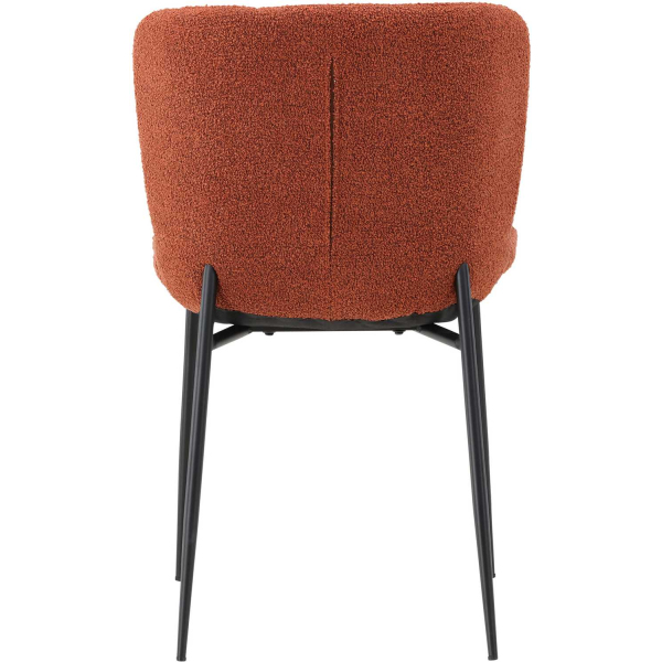 Chaise en métal et tissu bouclette Modesto (Lot de 2) - 6